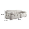 Hito 2 Piece Modular Armchair Sofa Set | Light Cream Bubble Grid Tufting BM338698