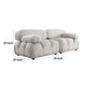 Hito 2 Piece Modular Armchair Sofa Set | Light Cream Bubble Grid Tufting BM338698