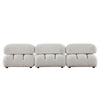 Hito 3 Piece Modular Sofa Set 111’’ Light Cream Bubble Grid Tufting BM338699