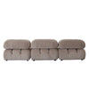 Hito 3 Piece 111’’ Modular Sofa Set | Tan Brown Bubble Grid Tufting BM338703