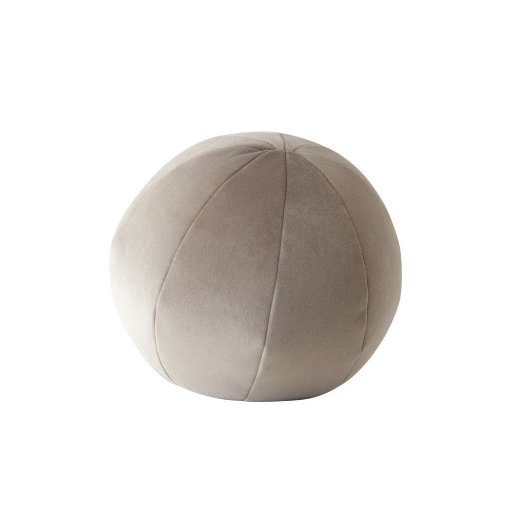 Hito Set of 2 Accent Pillows | Round Shape | Brown Velvet w Polyester Fill BM338706