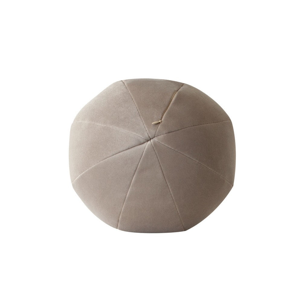 Hito Set of 2 Accent Pillows | Round Shape | Brown Velvet w Polyester Fill BM338706