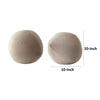 Hito Set of 2 Accent Pillows | Round Shape | Brown Velvet w Polyester Fill BM338706