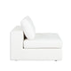 Lipi Modular Armless Chair | Plush Mist White | 41’’ Solid Wood Frame BM338707