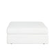 Lipi Accent Ottoman | Plush Mist White | 42’’ Solid Wood Frame BM338708