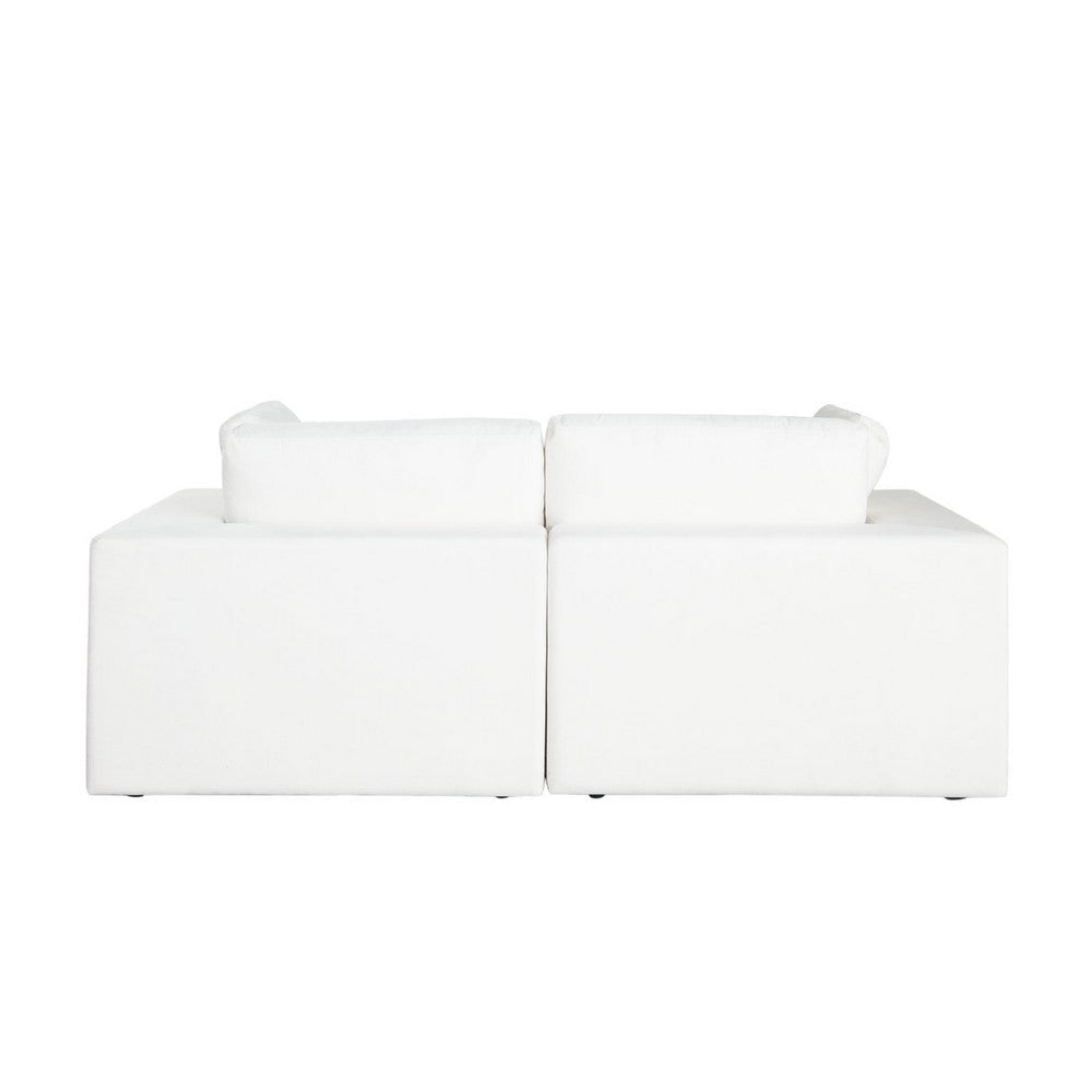 Lipi 2pc Modular Sofa Set | Mist White | 82’’ Solid Wood Frame BM338709