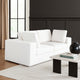 Lipi 2pc Modular Sofa Set | Mist White | 82" Solid Wood Frame