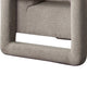 Keny Accent Chair | Open Arm Textured Mink Gray Polyester BM338717