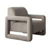 Keny Accent Chair | Open Arm Textured Mink Gray Polyester BM338717