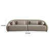 Lex Retro 2pc Sectional Sofa | 112’’ with 4 Pillows | Fawn Faux Alpaca BM338720