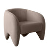 Kiol Accent Chair | Winter Mink Gray Performance Velvet | Sloping Arms