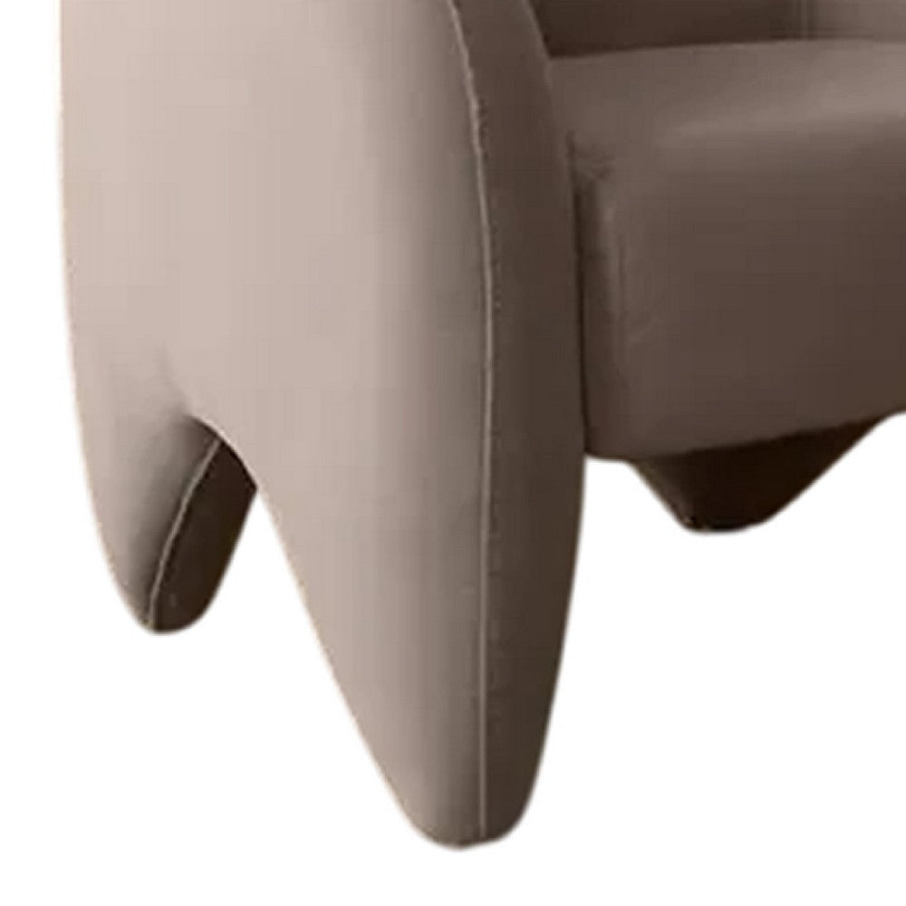 Kiol Accent Chair | Winter Mink Gray Performance Velvet | Sloping Arms BM338722