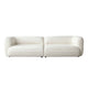 Micy 2pc Sectional Sofa 116’’ with 2 Pillows| Textured Ivory Polyester BM338723