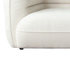 Micy 2pc Sectional Sofa 116’’ with 2 Pillows| Textured Ivory Polyester BM338723
