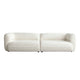 Micy 2pc Sectional Sofa 116’’ with 2 Pillows| Textured Ivory Polyester BM338723