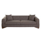 Resy Sofa | 91’’ | 2 Accent Pillows | Toffee Brown Textured Polyester BM338725