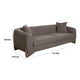 Resy Sofa | 91’’ | 2 Accent Pillows | Toffee Brown Textured Polyester BM338725
