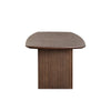 Sezy Dining Table | 87’’ Rectangular Oak Brown Top | Fluted Base BM338726