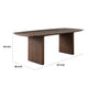 Sezy Dining Table | 87’’ Rectangular Oak Brown Top | Fluted Base BM338726