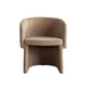 Tesy Dining Side Chair | Camel Brown Performance Velvet | Sloping Arms BM338727