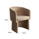 Tesy Dining Side Chair | Camel Brown Performance Velvet | Sloping Arms BM338727