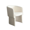 Tesy Dining Side Chair | Elite Ivory Textured Polyester | Sloping Arms BM338728