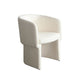 Tesy Dining Side Chair | Elite Ivory Textured Polyester | Sloping Arms BM338728