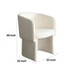 Tesy Dining Side Chair | Elite Ivory Textured Polyester | Sloping Arms BM338728