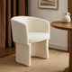 Tesy Dining Side Chair | Elite Ivory Textured Polyester | Sloping Arms BM338728