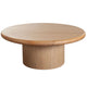 Camy Coffee Table | 41’’ Round Top and Pedestal Base | Light Oak Brown BM338729