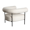 Accent Chair | Ivory Boucle Upholstery | Barrel Design | 39’’ BM338736