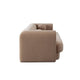 Foxo Retro Sofa | 2 Accent Pillows | Padded Camel Brown Velvet | 99’’ BM338737