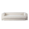 Foxo Retro Sofa | 2 Accent Pillows | Padded Ivory Velvet | 99’’ BM338739