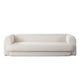 Foxo Retro Sofa | 2 Accent Pillows | Padded Ivory Velvet | 99’’ BM338739