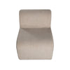 Nena Accent Chair | Armless Design | Camel Brown Looped Shearling Fabric BM338741