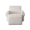 Contemporary Accent Chair | Extra Soft Ivory Sherpa Fabric | 36"