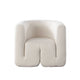 Contemporary Accent Chair | Extra Soft Ivory Boucle | 35’’ BM338744