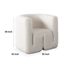 Contemporary Accent Chair | Extra Soft Ivory Boucle | 35’’ BM338744