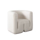 Contemporary Accent Chair | Extra Soft Ivory Boucle | 35"