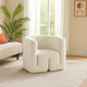 Contemporary Accent Chair | Extra Soft Ivory Boucle | 35"