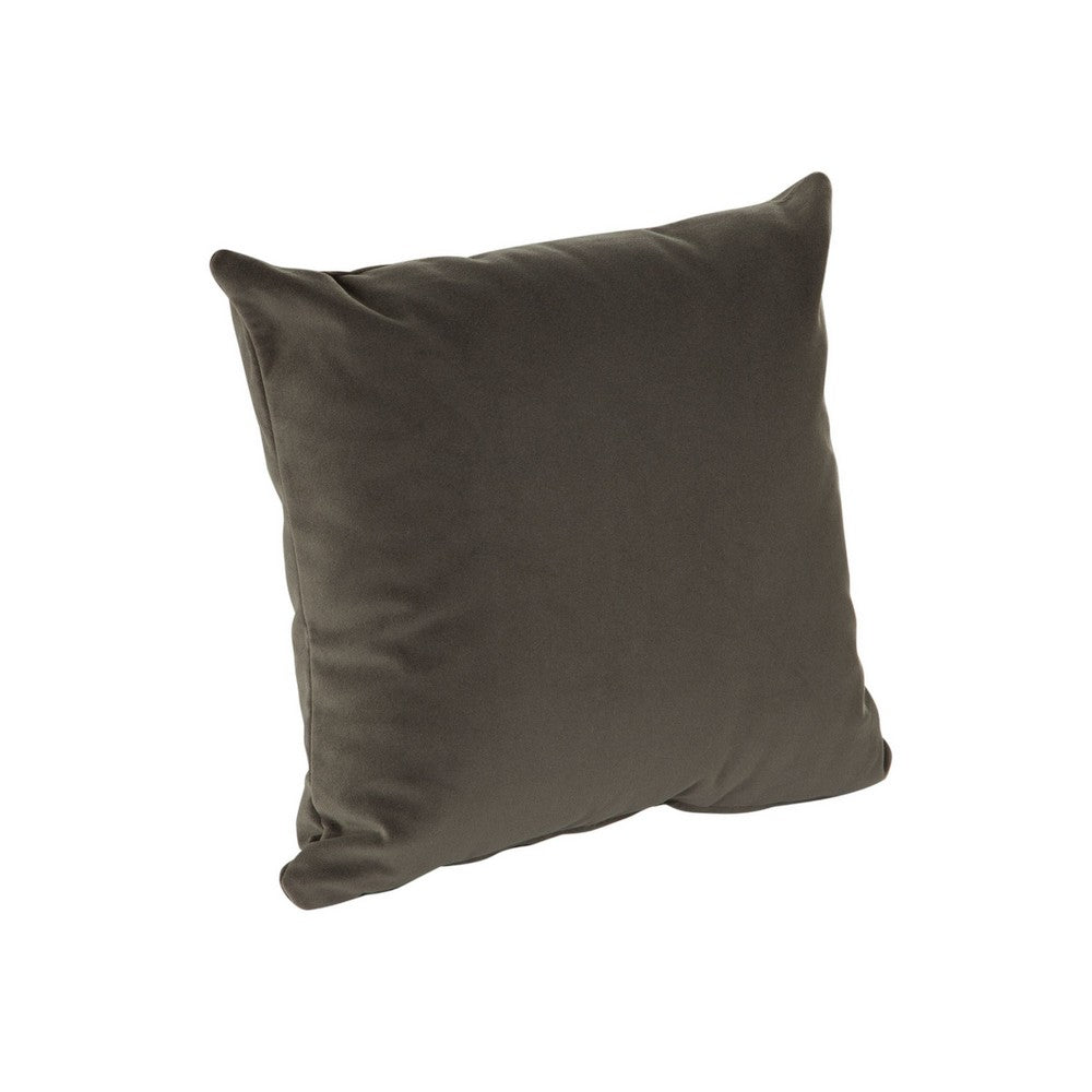 Wily Accent Pillow Set of 2, Dual Sided Moss Green Velvet, 16"