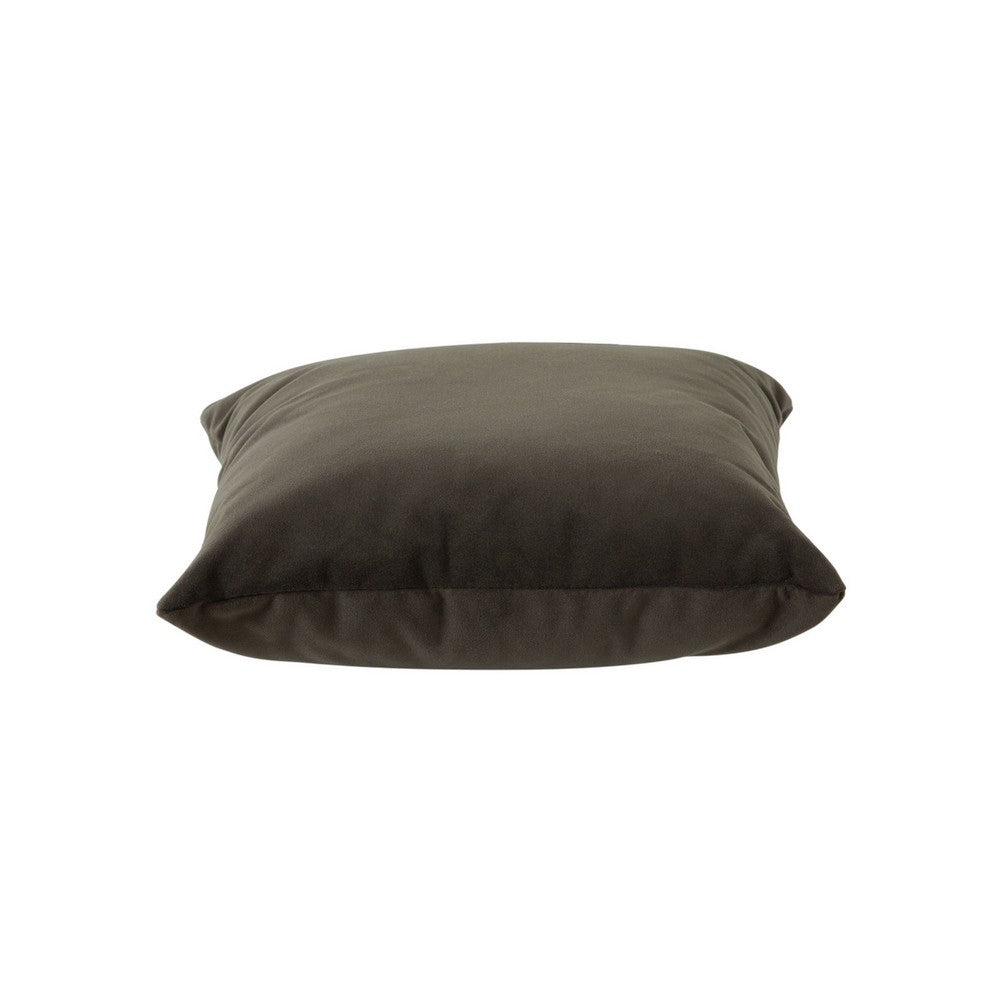 Wily Accent Pillow Set of 2, Dual Sided Moss Green Velvet, 16"
