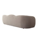 Moe Sofa in Taupe Performance Velvet Scalloped Backrest 97’’ BM338747