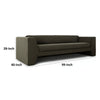 Roe Sofa Moss Green Performance Velvet Wide Track Arms 99’’ BM338750