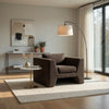 Roe Accent Chair, Moss Green Performance Velvet, Track Arms