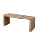 Koe Accent Bench, 49" Wide Handwoven Natural Jute Woven Frame
