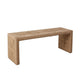 Koe Accent Bench, 49" Wide Handwoven Natural Jute Woven Frame