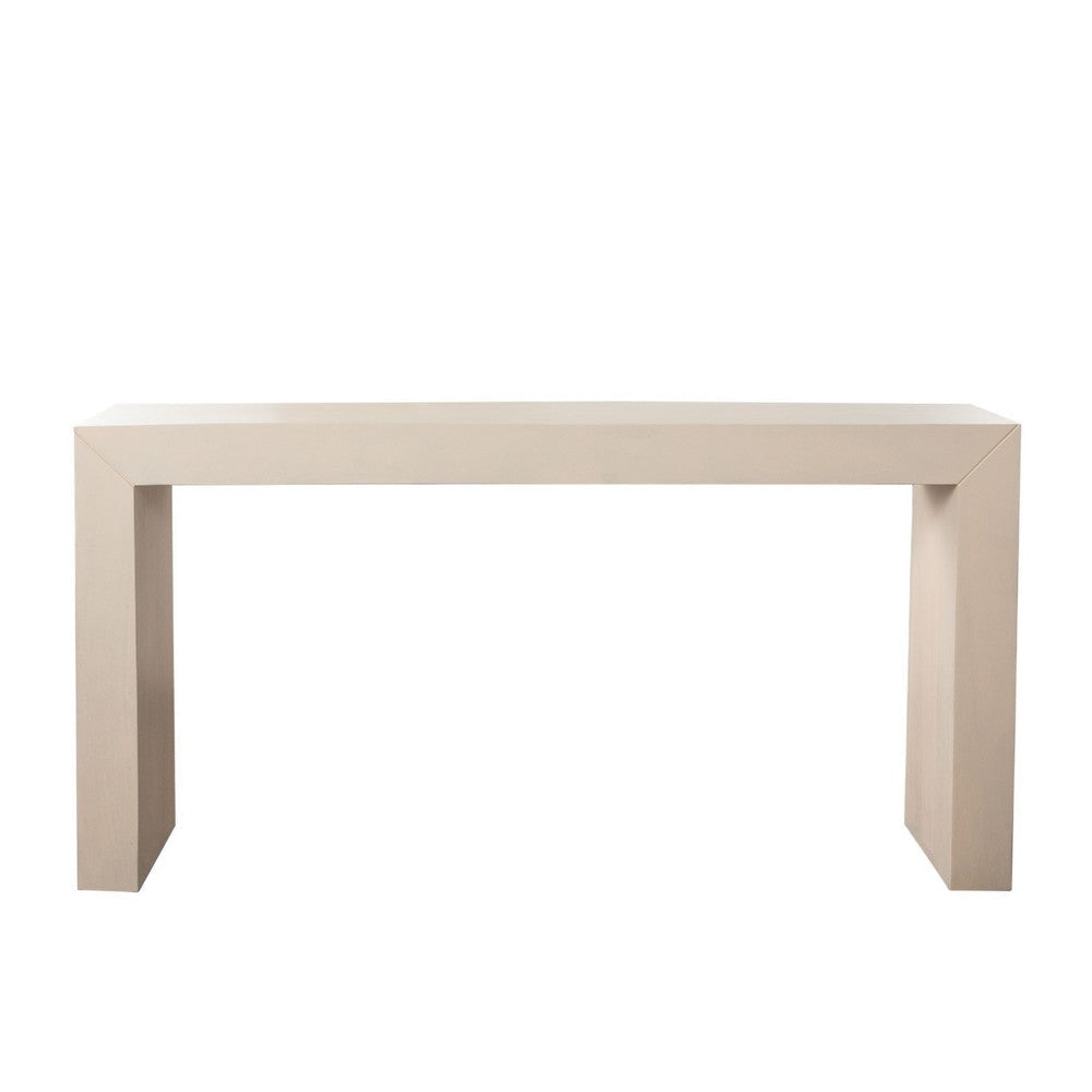 Somy Modern Sofa Console Table 60’’ Wide Top Natural Gray BM338761