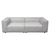 Daro 2pc Modular Lounge Sofa | Textured Barley Gray Polyester BM338767