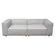 Daro 2pc Modular Lounge Sofa | Textured Barley Gray Polyester BM338767